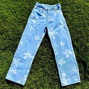 SHEIN jeans flower print